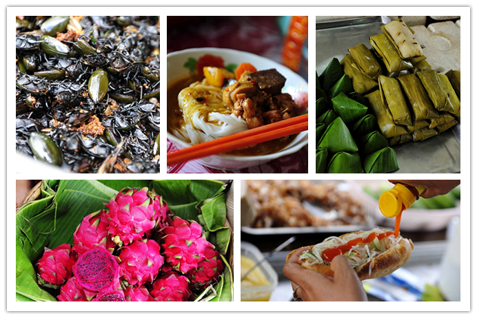 柬埔寨浙江台州小吃 (柬埔寨街边小吃摊位)