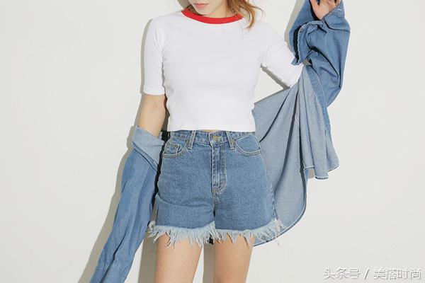 牛仔短裤穿搭让你更出众,好看的穿搭牛仔短裤