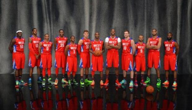 NBA03—16赛季全明星全家福照片詹韦好基友邓肯跨世纪