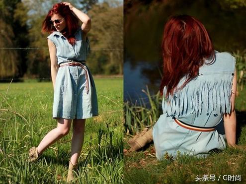 牛仔连衣裙洋气吗,牛仔连衣裙俏皮可爱