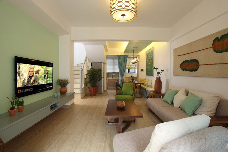 小户型轻奢风套内67平方三房两卫,繁华都市中的一处静谧