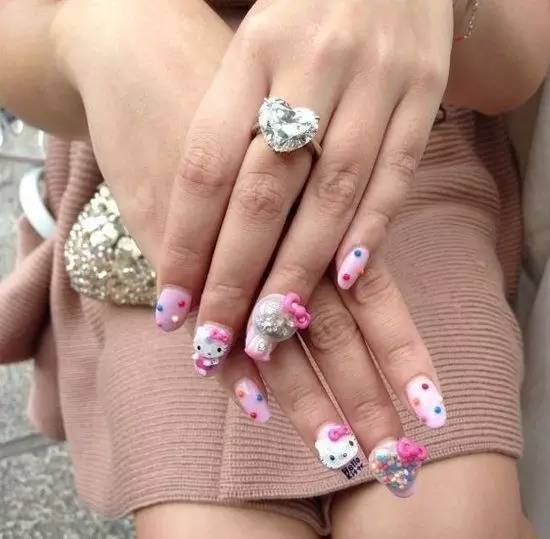 如何秀婚戒,指甲配戒指教程