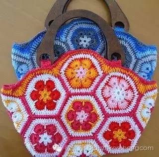 非洲菊拼花的钩针图解,非洲菊拼花钩针教程