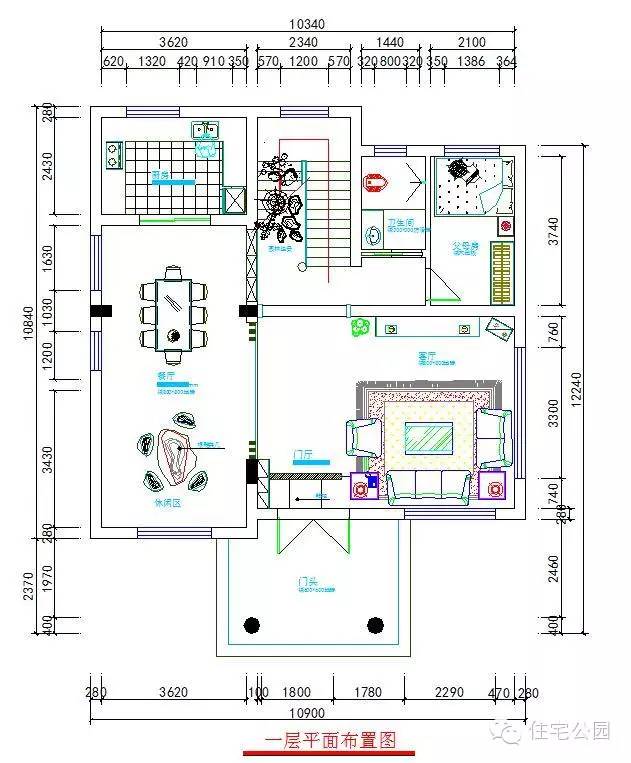 新农村户型平面图,新农村自建房兄弟双拼户型