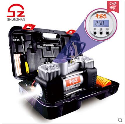 怎样使用充气泵给车充气,舜展车载充气泵怎么用