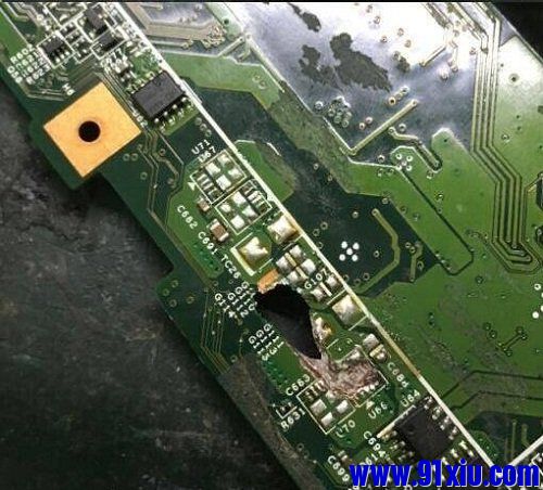 联想b490电源短路维修思路,联想b570e输入短路维修