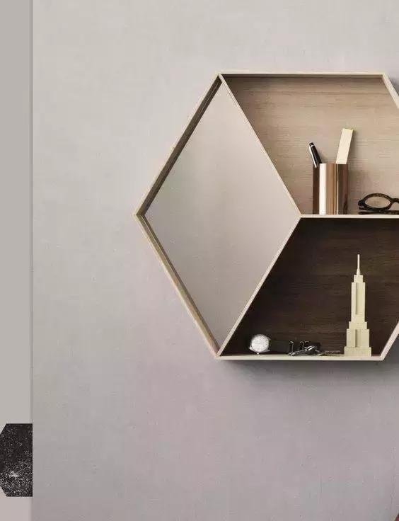 折叠小镜子高颜值极简感,又好看又能收纳的镜子