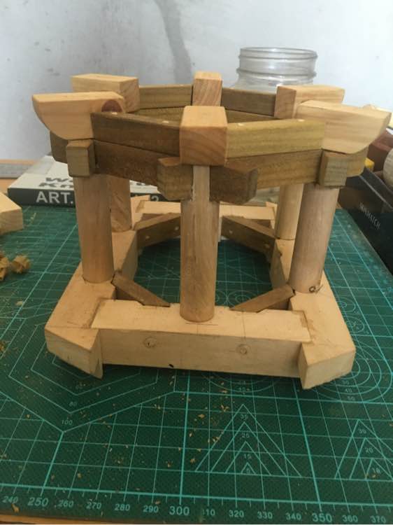 看了古建筑然后就自己动手制作一个亭子，快来学习哦