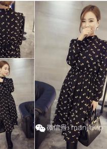 点点小碎花，让你的冬天也可活力四射，温暖的打底连衣裙！