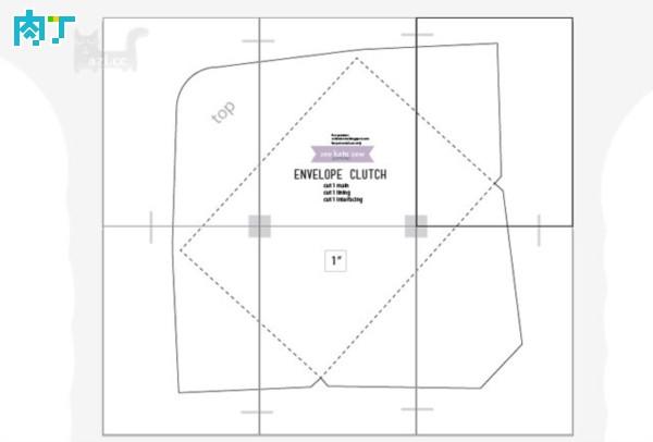 信封式手拿包布艺,布艺钱包的缝制方法图解