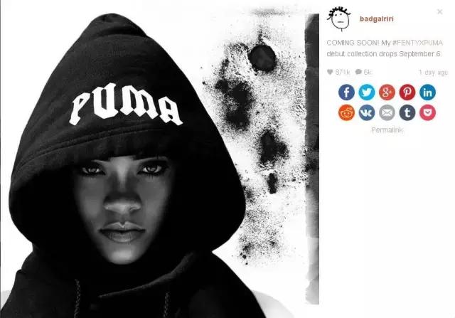 puma蕾哈娜联名款,蕾哈娜fenty发布会