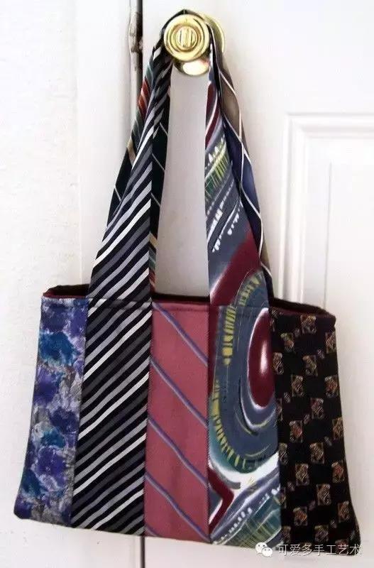旧领带变身戒指收纳台,旧领带变废为宝