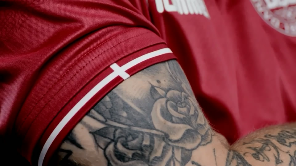 2019丹麦队员球衣,丹麦2024年主场球衣