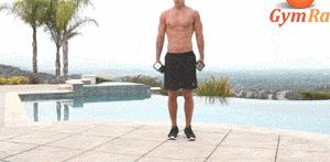 适合40-50岁哑铃运动练腹肌,哑铃锻炼腹肌的最好方法图