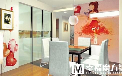 小户型餐厅墙面装饰画简约,欧式风格餐厅墙画