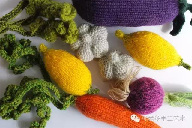 毛线编织蔬菜大全图解,手残党学会的毛线编织小技巧