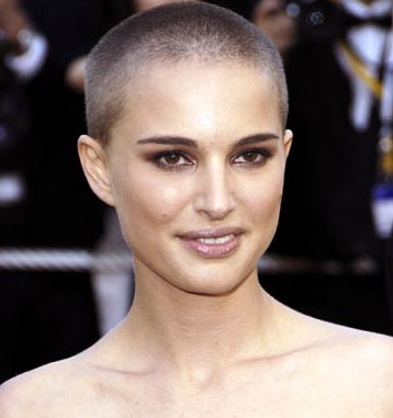 五大当红女星光头照,最惊艳的女星光头