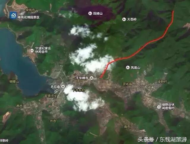 东钱湖旅游攻略徒步路线图,东钱湖古道徒步