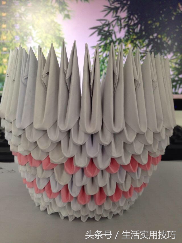 手工折纸花篮教程简单漂亮,幼儿手工花篮折纸的制作方法