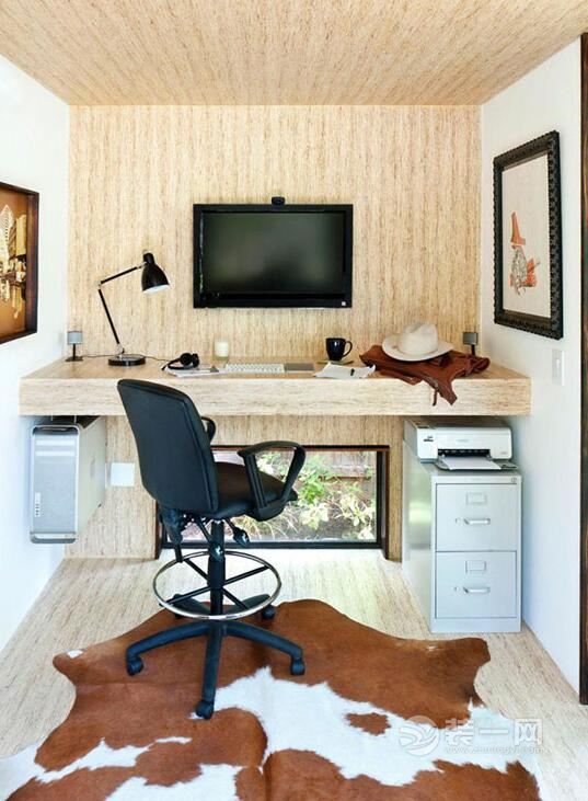 小型私人办公室布置设计,8个家庭办公室设计技巧