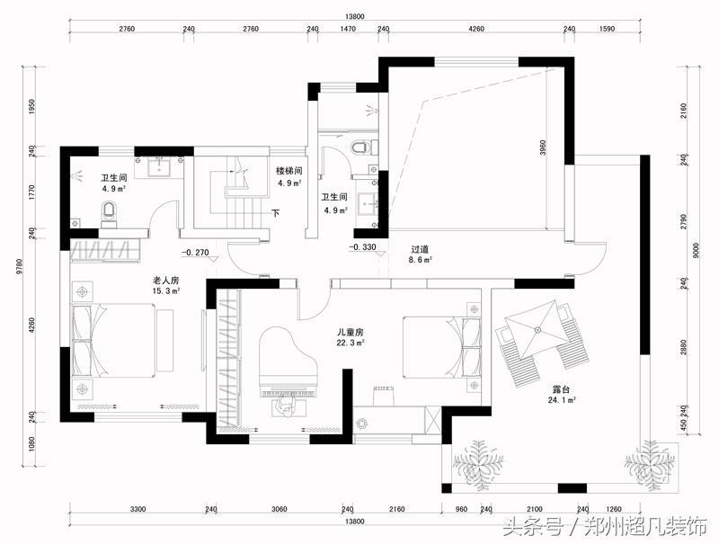 200平方复式新中式装修风格,郑州200平复式装修大概多少钱