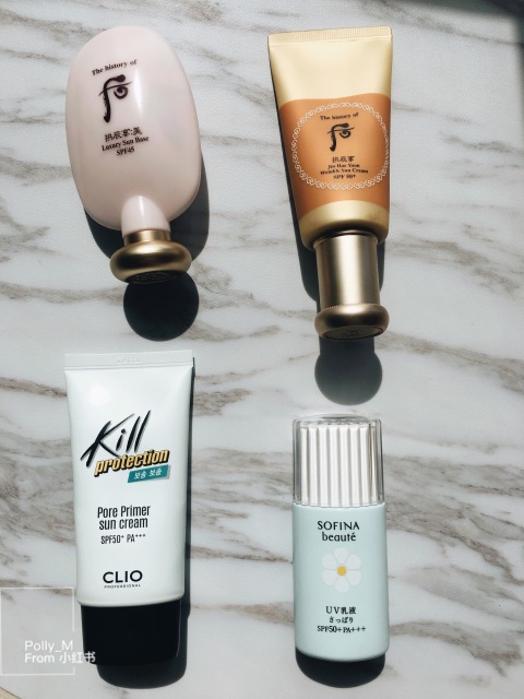 亲测几款常用防晒霜对比