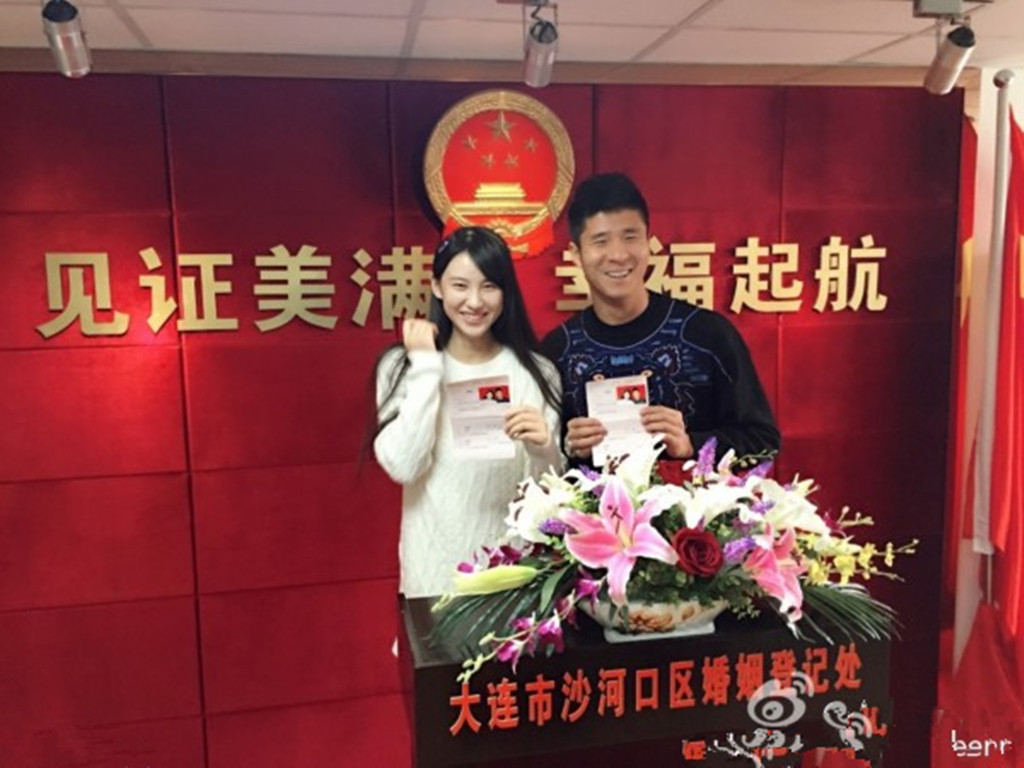中国体坛明星结婚证原件照片大揭秘那一刻的幸福一生的守候