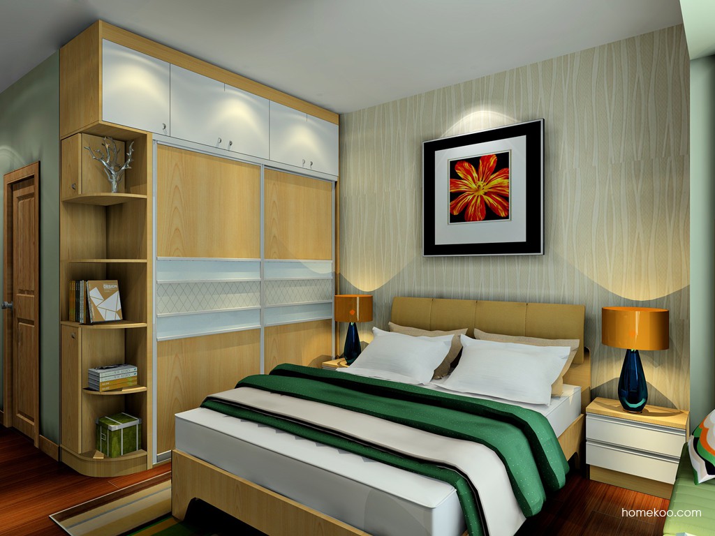 卧室衣柜定制效果图,卧室有中央空调定制衣柜效果图