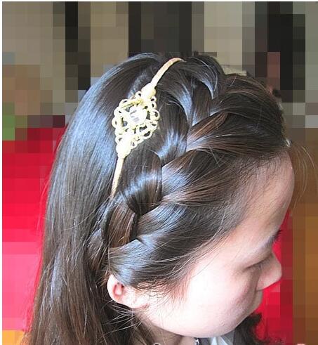 鱼尾麻花辫编发教程,辫鱼尾发简单教程