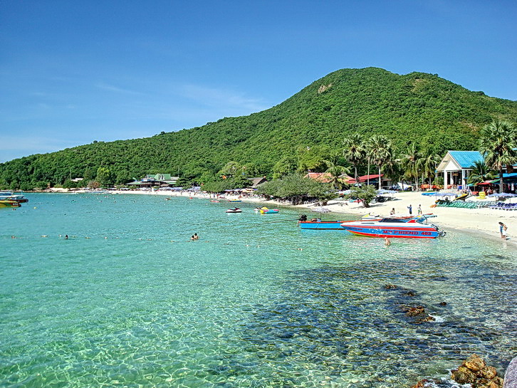 美丽的珊瑚岛全景,泰国珊瑚岛风景