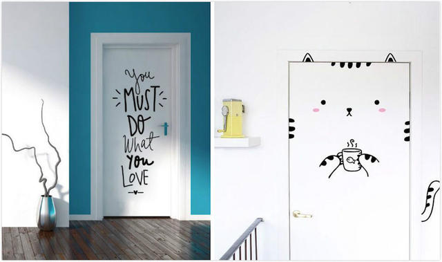 房间门难看怎么装饰,家里不好看的门要怎么装饰