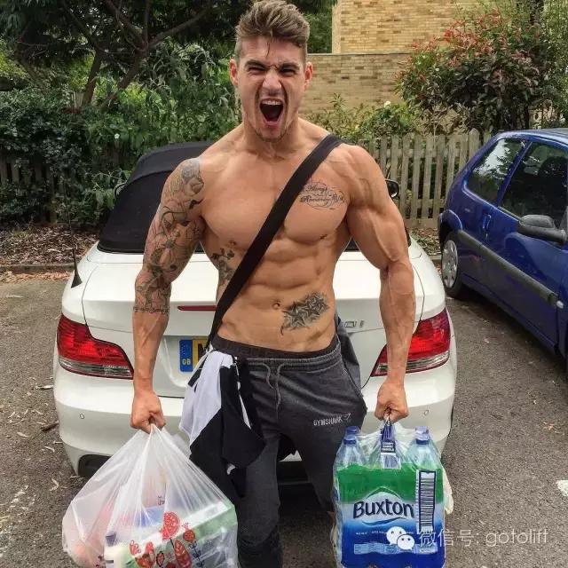 肌肉最猛而且非常帅的肌肉男,180斤胖子和180斤肌肉男对比图