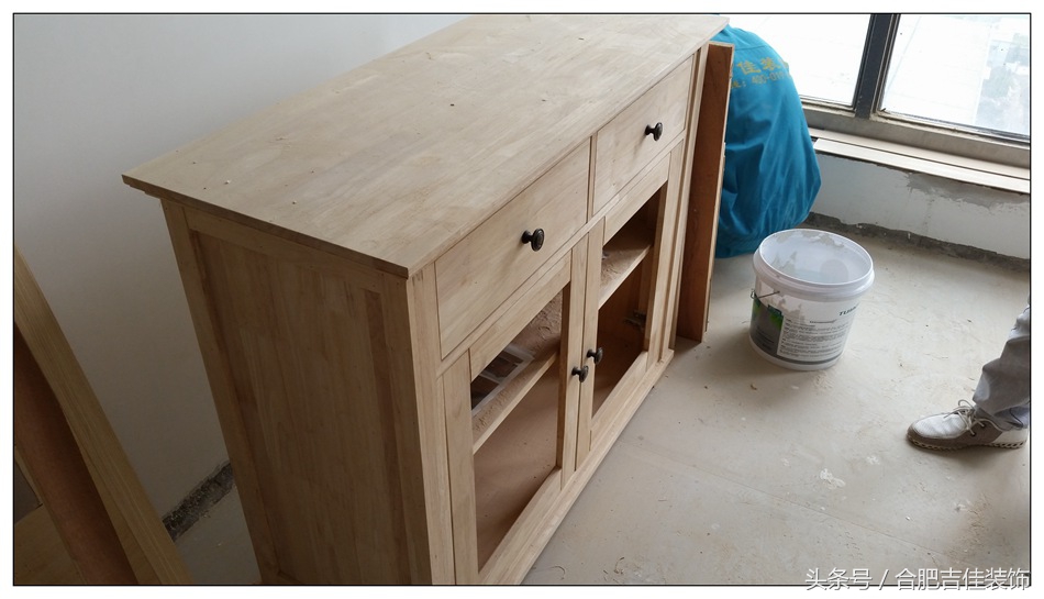 橡胶木指接板家具效果图,老王看装修