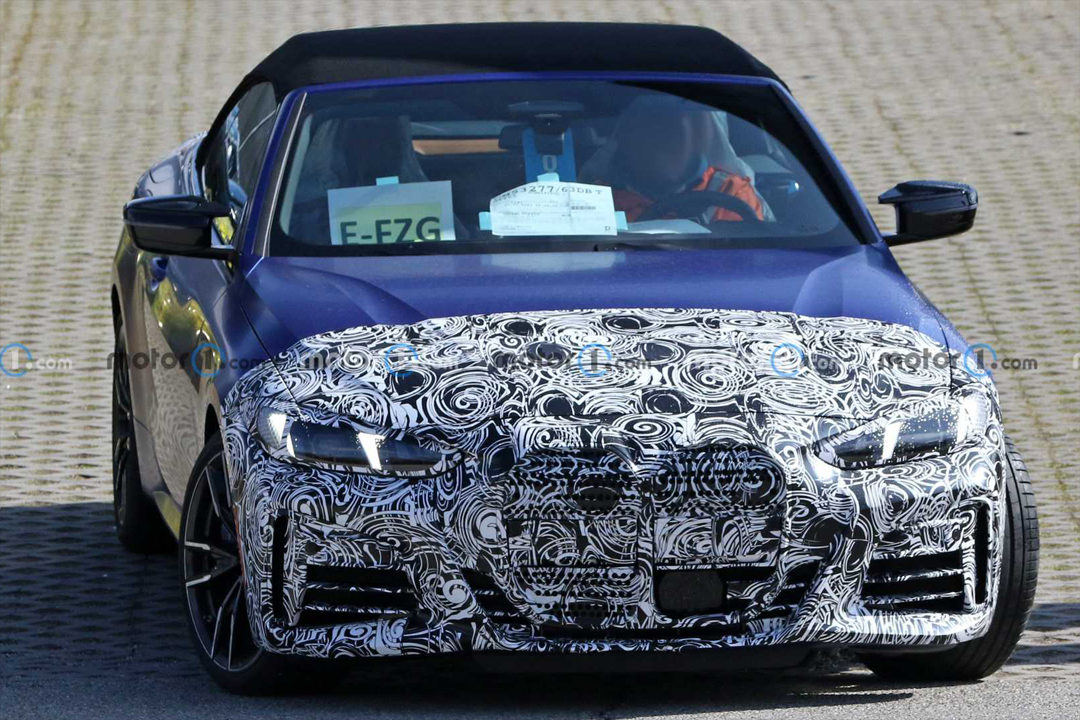 宝马敞篷车4系曼巴绿,2023款宝马4系四门谍照