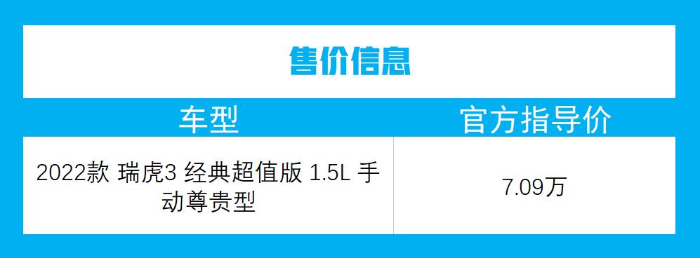 奇瑞瑞虎3是小型suv吗,2022款奇瑞瑞虎3经典超值版