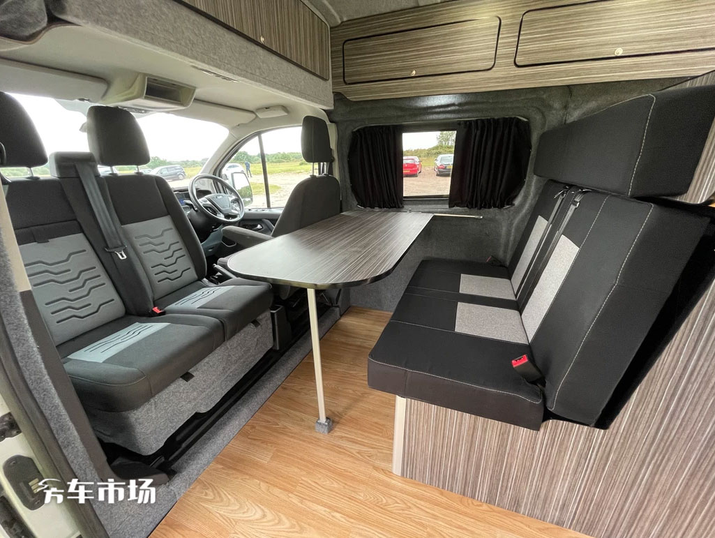 后置厨卫福特新全顺房车,福特新全顺48v房车视频