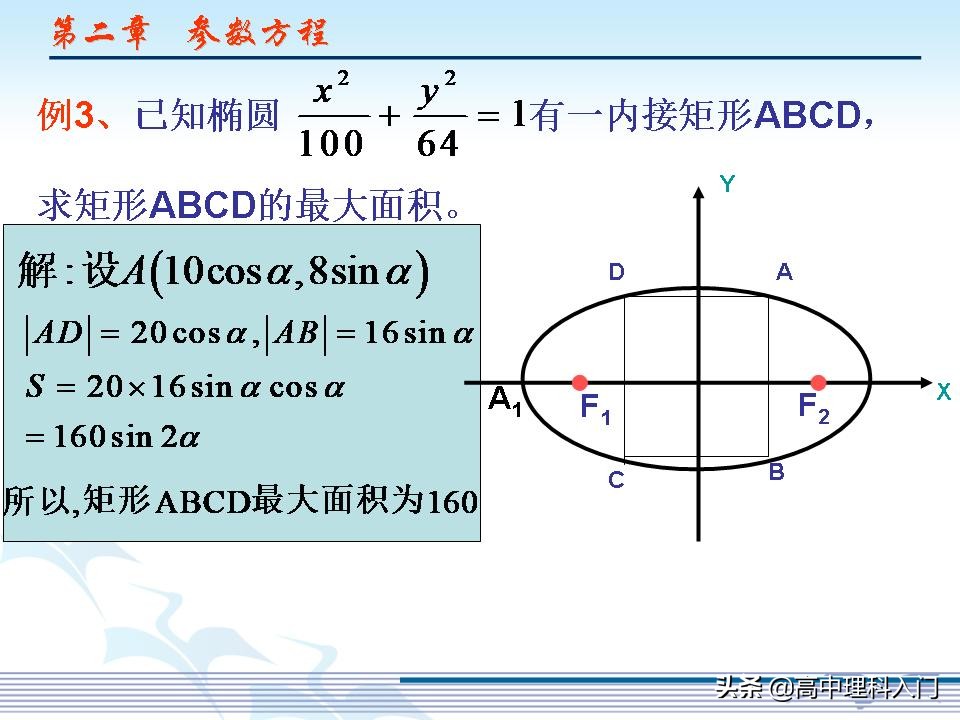 椭圆的参数方程中参数的几何意义,椭圆参数方程中的角度取值范围