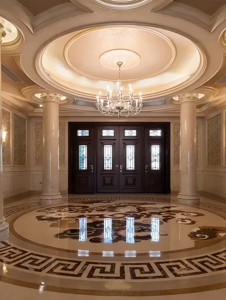 大理石水刀拼花现代,大理石水刀拼花现代风格效果