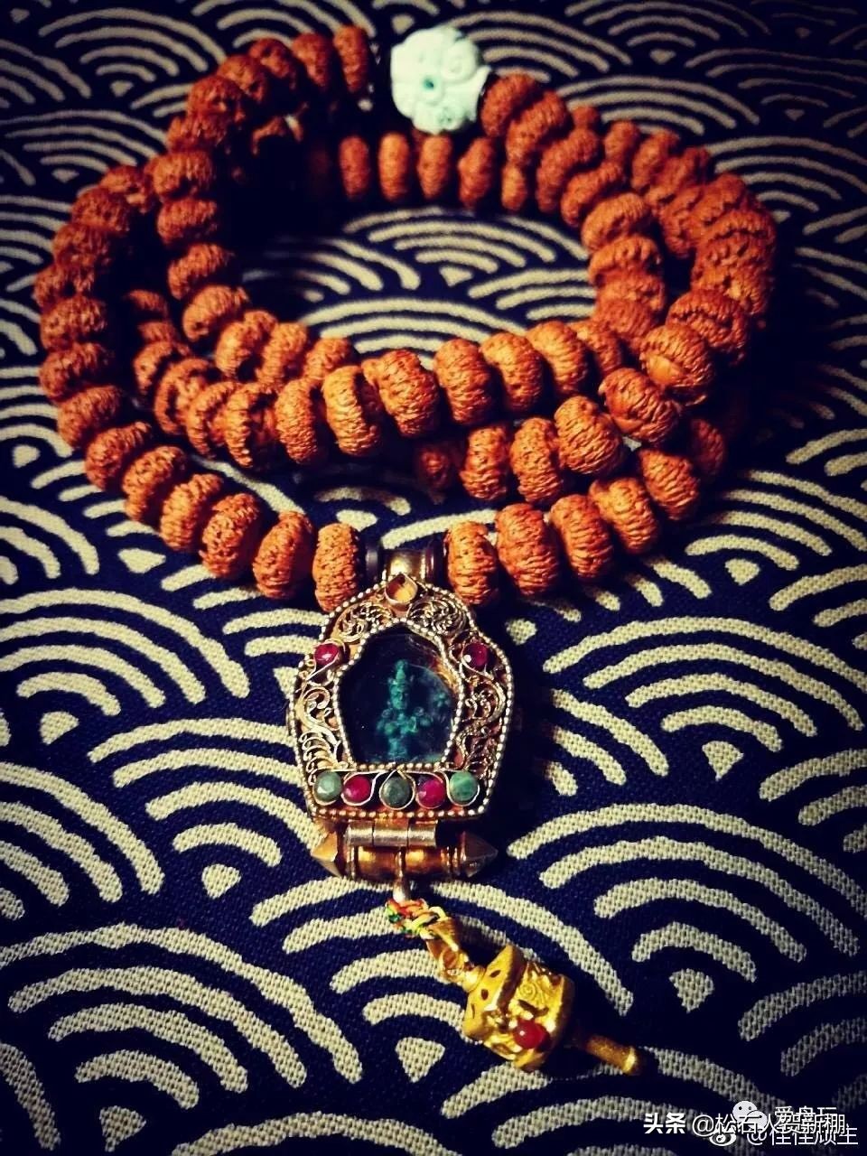 菩提各种盘玩方法,21颗菩提根手串上手效果