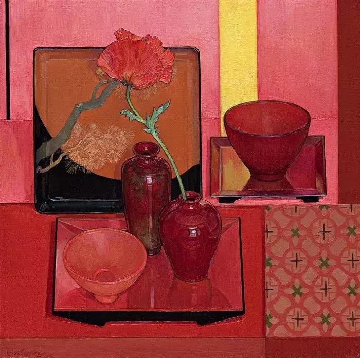 她72岁，画了50多年的画，花儿在她笔下都有了个性