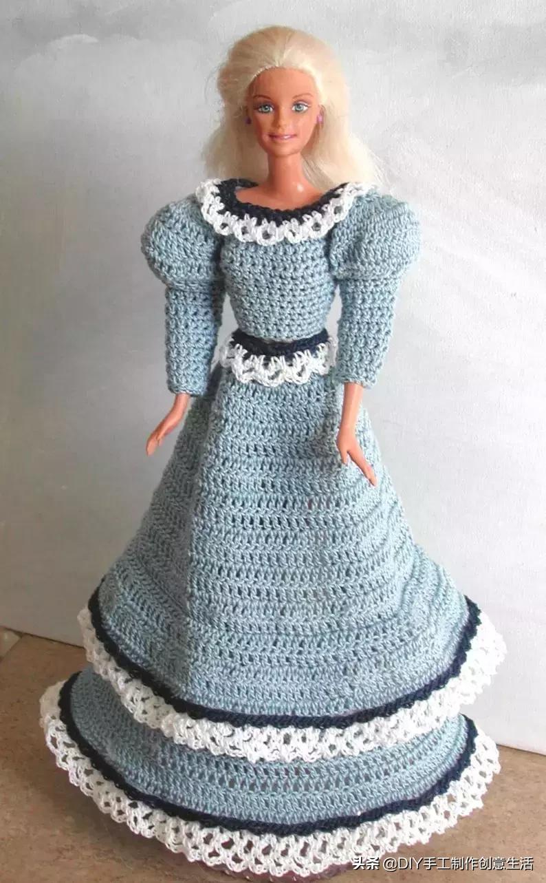 娃娃的衣服怎么钩简单,钩最简单的娃娃衣服教程