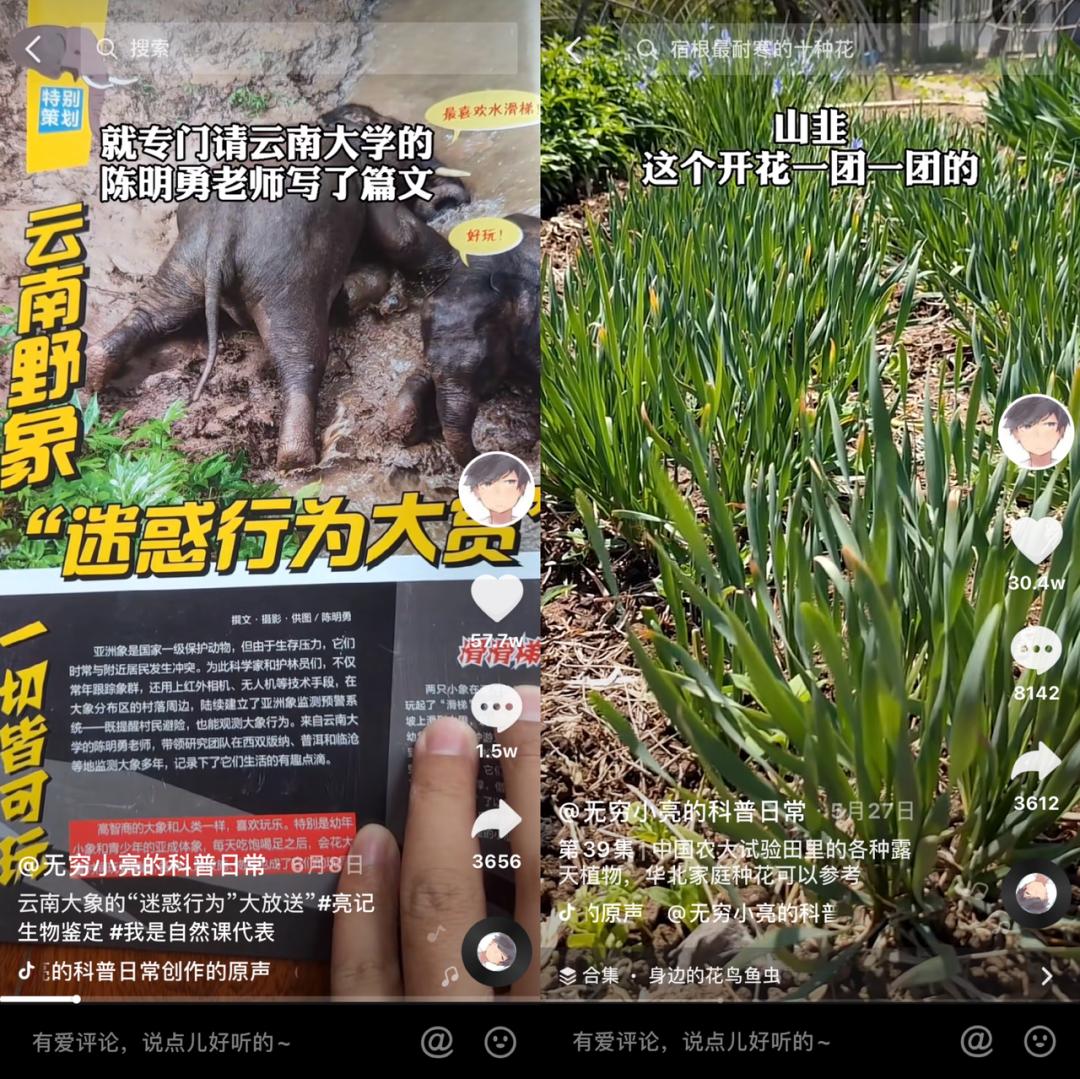 无穷小亮出圈，抖音科普创作者爆火有何方*论法**？