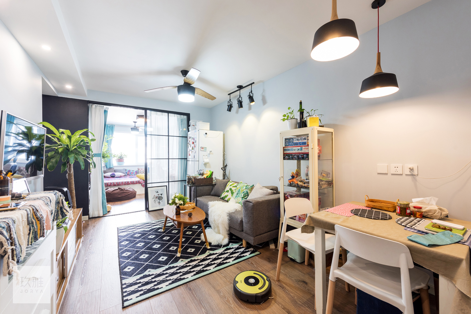 石家庄现代简约设计案例,春意盎然装修风格