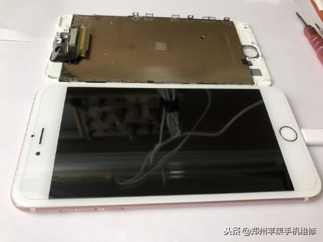 苹果6Splus更换屏幕总成视频,苹果6plus屏幕总成带配件更换教程