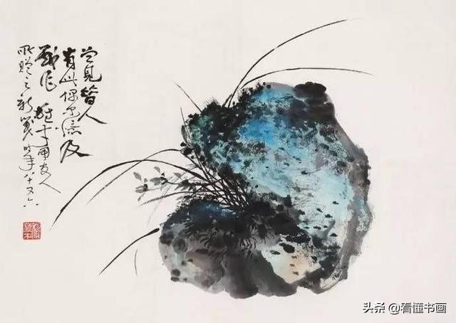 原来画山水画石头这么简单,黎雄才山水画技法