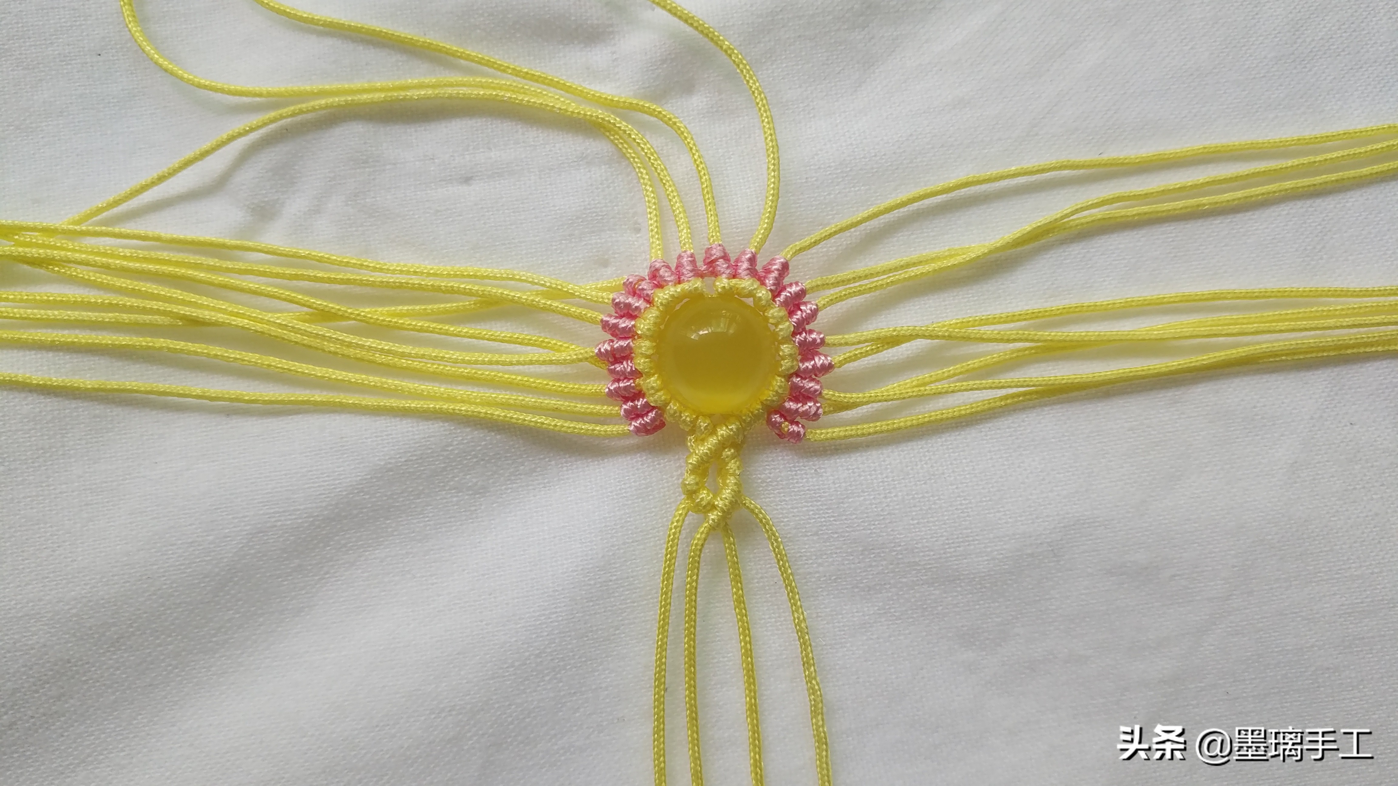 复古耳环编绳教程,简单北欧风手工编绳