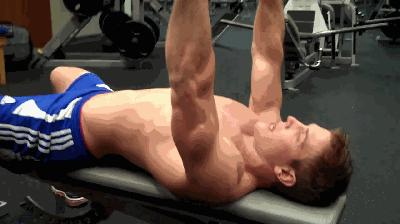 哑铃卧推能练到整个胸肌,哑铃卧推没感觉应该怎么练胸