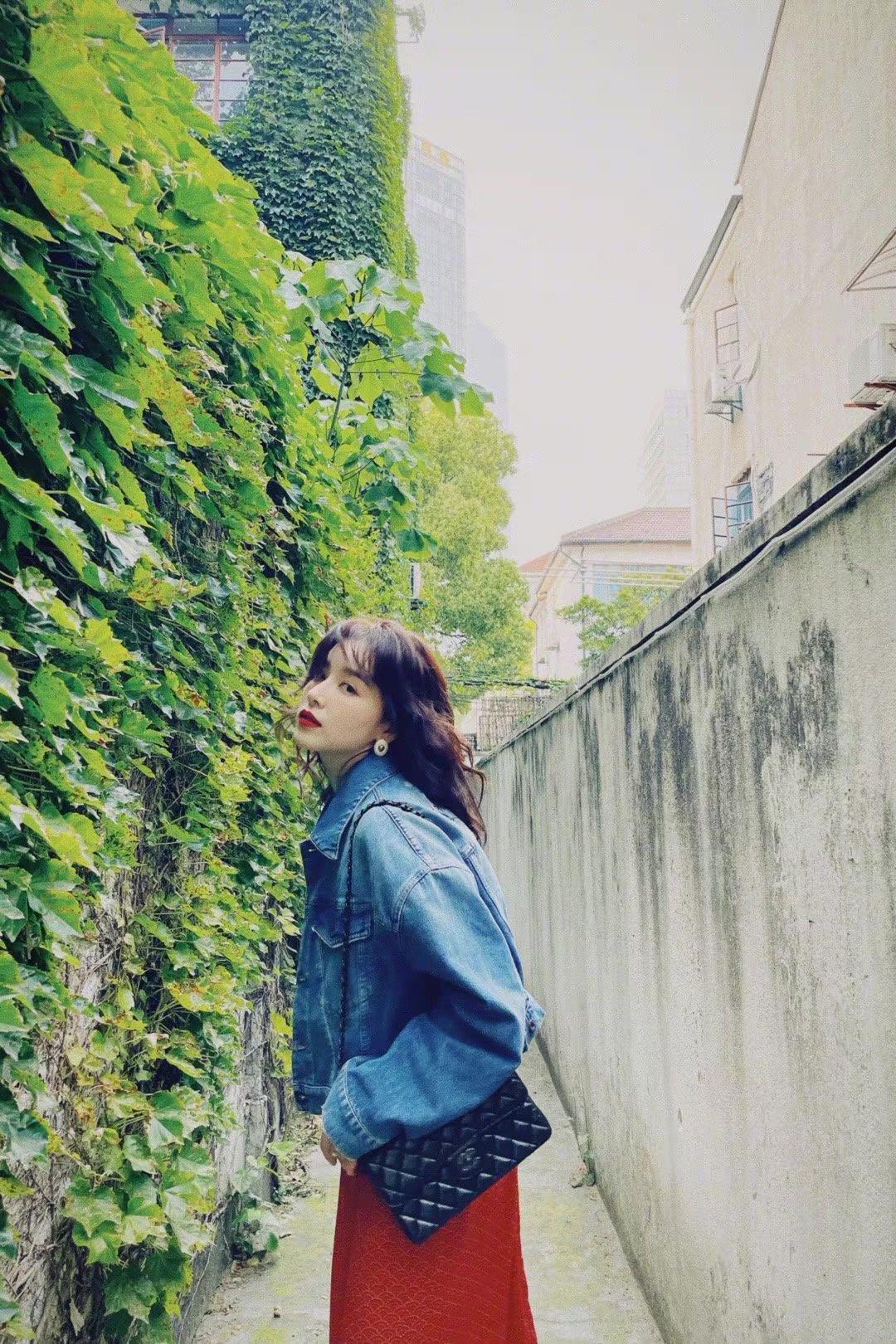 阚清子穿红裙图片,阚清子红裙