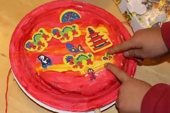 手工制作新年手工画,新年贺卡手工画2021年简单幼儿园