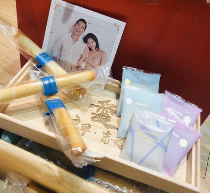 林志玲婚礼甜品,林志玲蛋卷